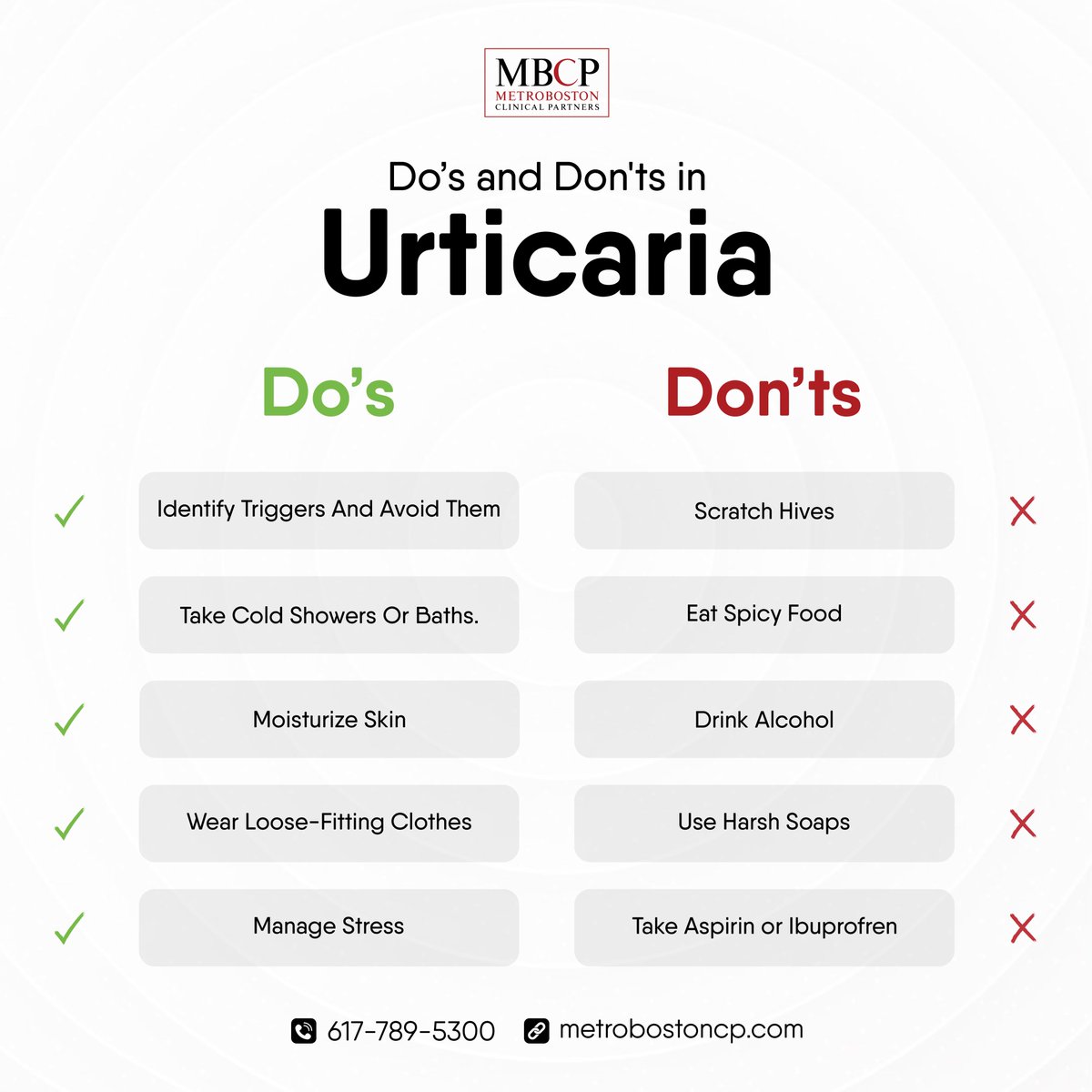 Chronic spontaneous urticaria become painful upon itching. However, you can manage your Hives with the help of lifestyle and tips some of which we have included in this post.

#spontaneousurticaria #healthyskin #chronicillness #womenshealth #chronicpain #MBCP #clinicalpartner