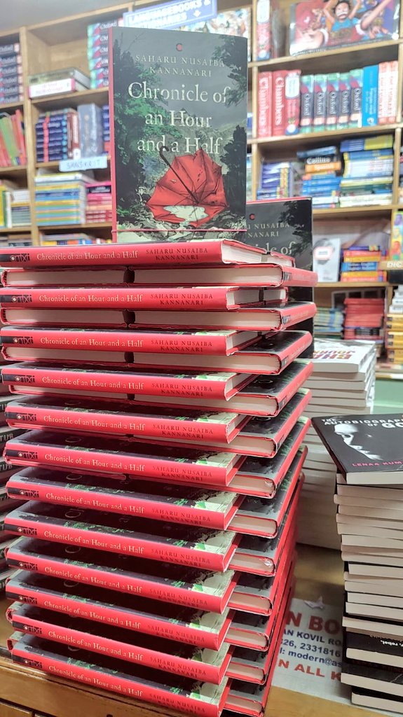Get @SaharuNusaiba's Chronicle of an Hour and a Half at @modernbookcentr in Trivandrum at the special price 499/-. 

#ChronicleinBookstores
