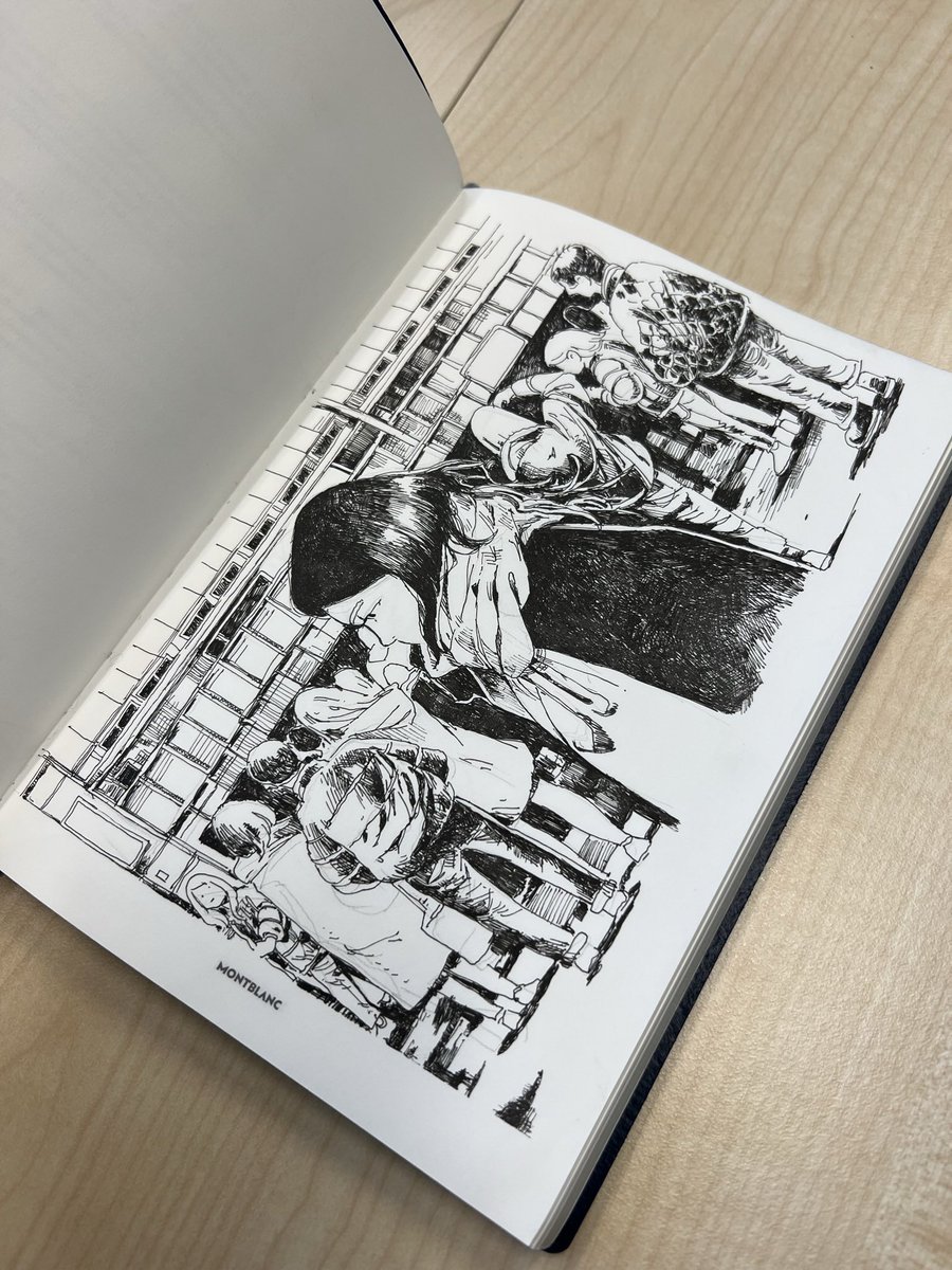 MarcioBarra1's tweet photo. Japan travel sketchbook - Page 1
Fineliner and manually applied screen tone https://t.co/ENoxH1tfb9