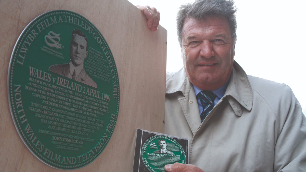 Scenes from the oldest surviving film of an international football match in the world - Wales v Ireland, played 118 years ago yesterday at Wrexham's Racecourse Ground, commemorated with a plaque (unveiled in 2006 by John Toshack) featuring the great Welsh goalie Leigh Roose.