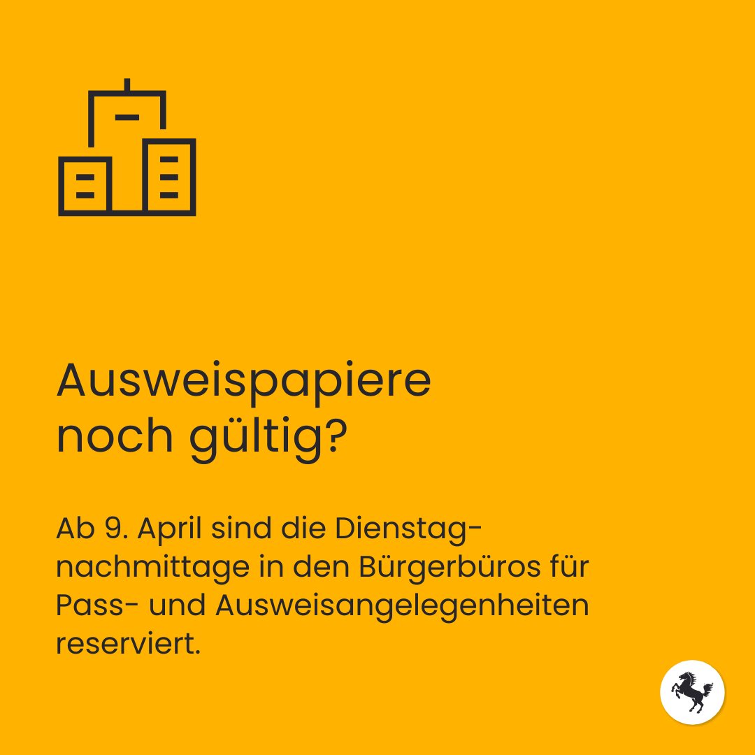 #Urlaub24: Vom 9.4. - 6.8. gibt es in den Bürgerbüros in #Stuttgart ein Zeitfenster, in dem ausschließlich Ausweisdokumente beantragt & abgeholt werden können: dienstags, 14 -16 Uhr. Infos zu den Öffnungszeiten der Bürgerbüros und Kinderreisepässen unter: stuttgart.de/service/aktuel…