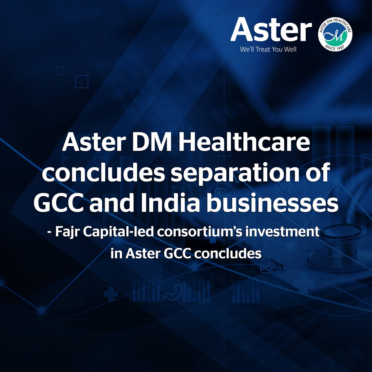 Aster DM Healthcare successfully concludes the separation of GCC and India businesses, to establish two distinct and standalone healthcare champions, a remarkable milestone in the history of healthcare in Middle East and India. Aster India will now focus on geography growth…