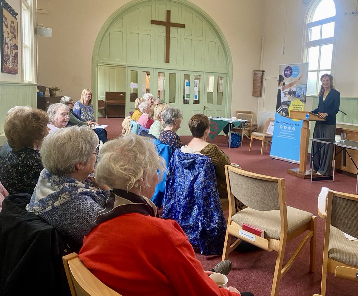 Thank you to the #Wingrave WI for inviting us along today to talk about our research and how making a regular gift of just £2 a month as part of our 24in24 campaign can make a big difference 👍 Learn more here👇 🖇️ lifeafterparalysis.com #WednesdayMotivation #research