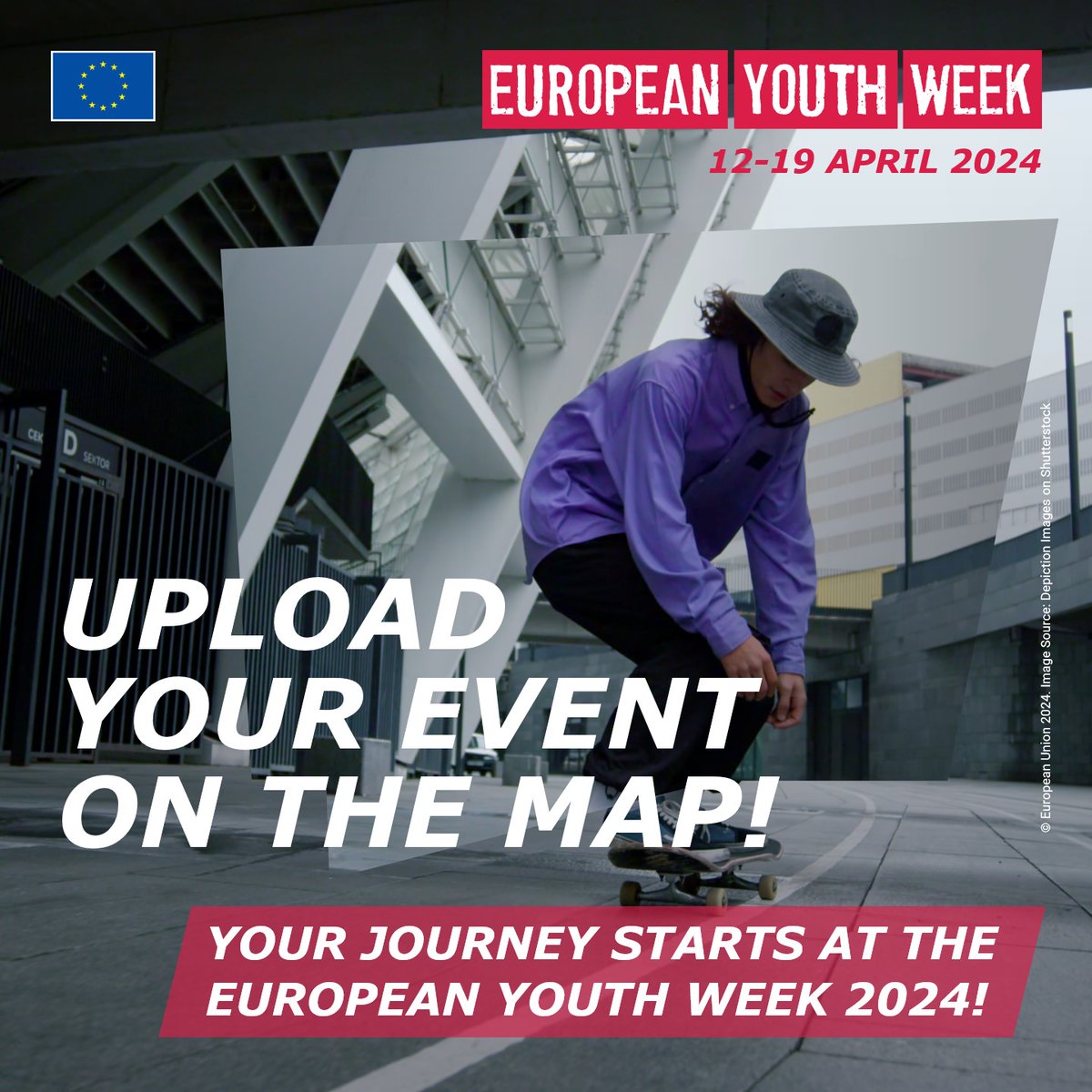 Did you know that you can set up your activity and be part of the #EUYouthWeek 2024? Run an activity around this year's theme 'Voice your Vision' and upload it on the activity map on the European youth portal 👉 bit.ly/3VBPxhx @EuropeanYouthEU