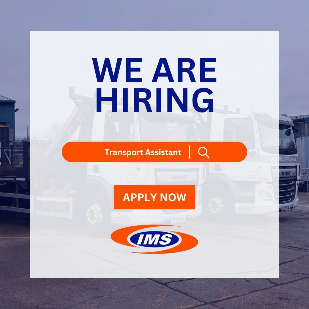 Join our team at #IMS, serving the steel industry since 1975! 🌟

We're hiring for a Transport Assistant to supervise transport operations, assist with driver recruitment, & more!

Apply now and be part of our journey ➡️ buff.ly/4aCfZMh

#NowHiring #TransportationJobs
