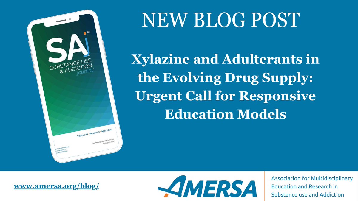 Substance Use & Addiction Journal has a new blog post! The following article has been published in Volume 45, Issue 2 of @SAj_AMERSA: amersa.org/blog/ AMERSA members receive free access to all SAj articles. @sagejournals @stephenHRNRP @Raaginizzle @collabelle