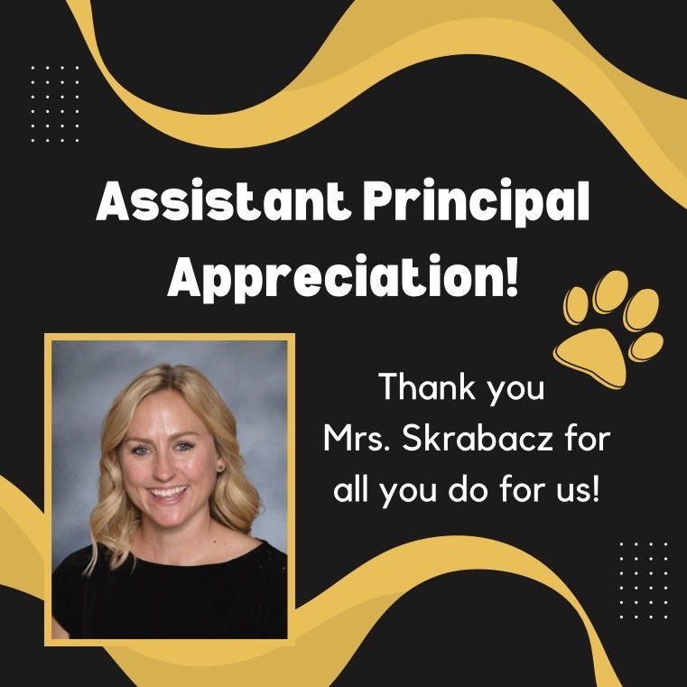 Happy Assistant Principal Appreciation Week Mrs. Skrabacz 🐯 Thank you for being amazing! 🖤 <a href="/OHS_Tigers/">Oakville High School</a>