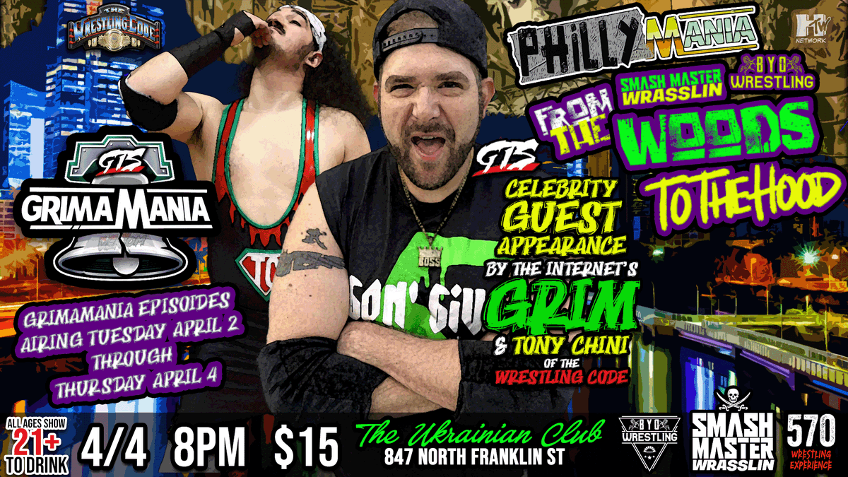 RoshDangIt's tweet photo. Also on 4/4 you can catch me beating the bolognese off of this butt wipe. 

Masty vs Chini ... No rules fistfight! 

STOMP THE YARD! 
#BurnTheWeeds 

Join Chini and @GrimsToyShow at the #BYOSmash Block Party this Thursday at the Ukie on Franklin! https://t.co/SC0ZkUnG5R