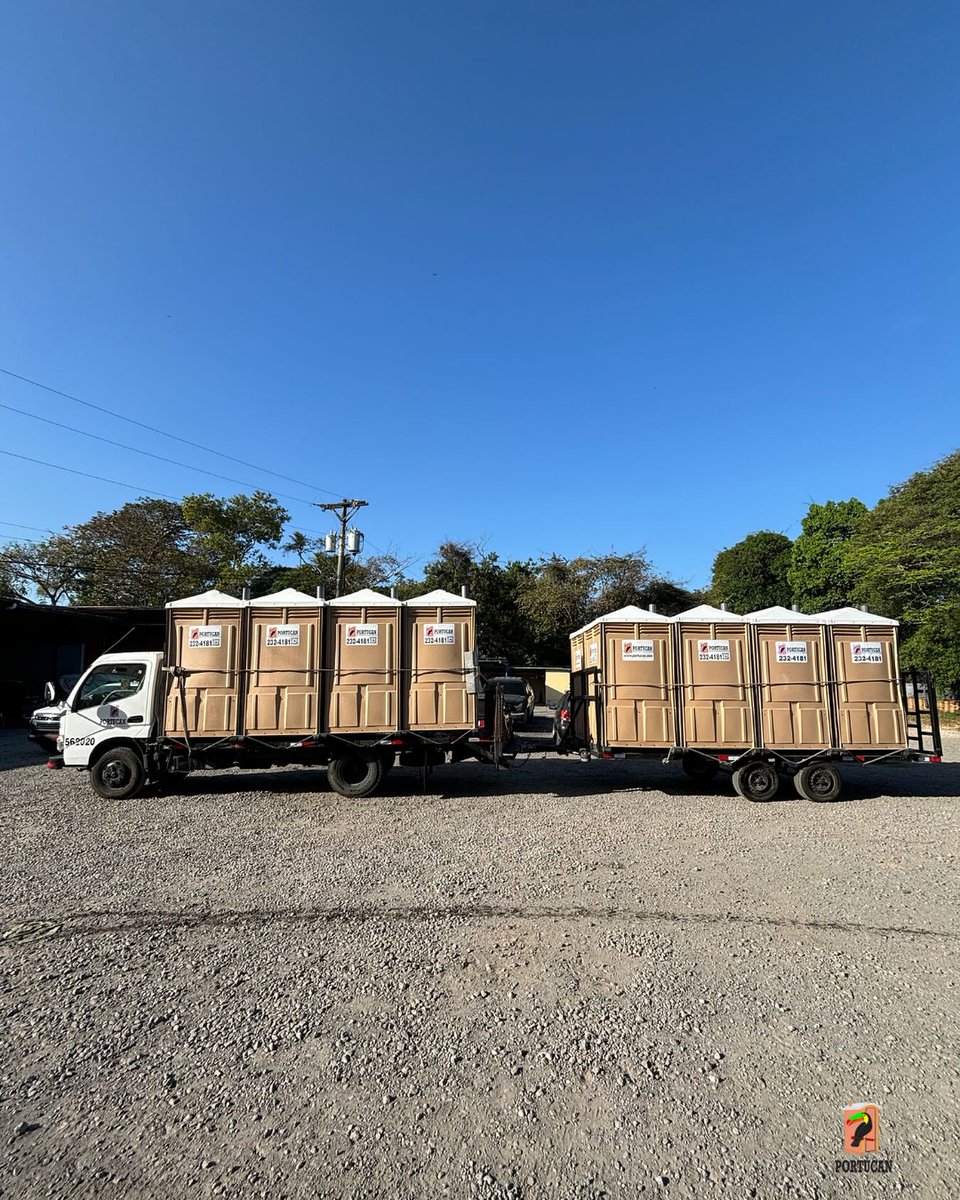 Portucan_'s tweet photo. Así se ven nuestros baños siendo transportados cuando tenemos grandes eventos al aire libre! En el mes de febrero, participamos en varios eventos llevando comodidad y confort a los invitados
Contáctanos al 6327-4151 #Panama #bañosportatiles. https://t.co/0dDr5MfxID