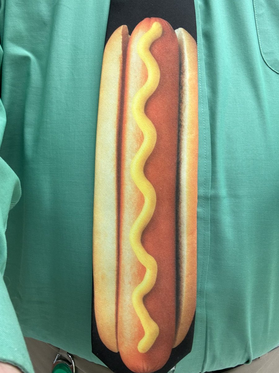 #TieForToday 🌭 #hotdog