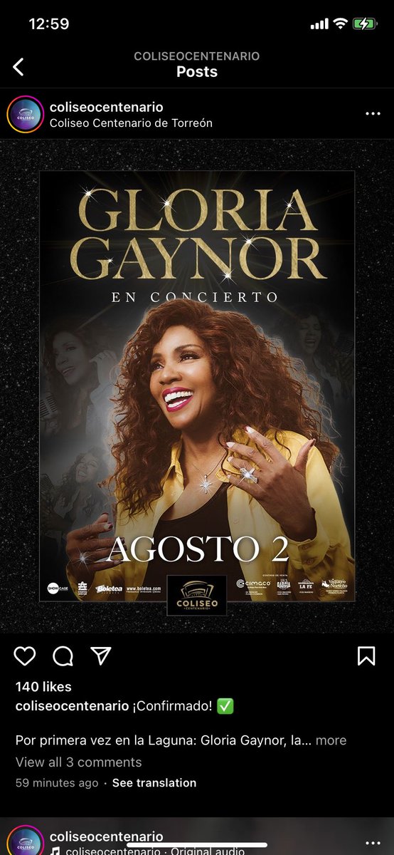 ¡Hola, México! ¡Te veré en mi concierto el 2 de agosto! 🇲🇽🕊️❤️ #Repost @coliseocentenario ・・・ ¡Confirmado! ✅ La fecha es este 2 de Agosto en Coliseo Centenario de Torreón. La venta de boletos inicia este jueves 4 de abril mediante el sistema Boletea