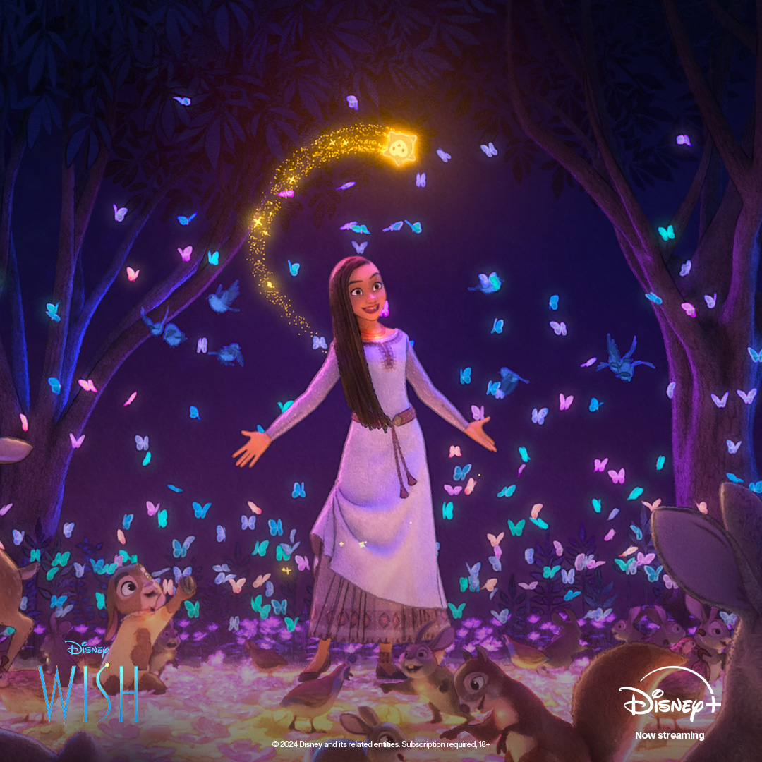 It's time for wishes to come true! 💫 #WishMovie is now streaming on @DisneyPlusUK 🌟