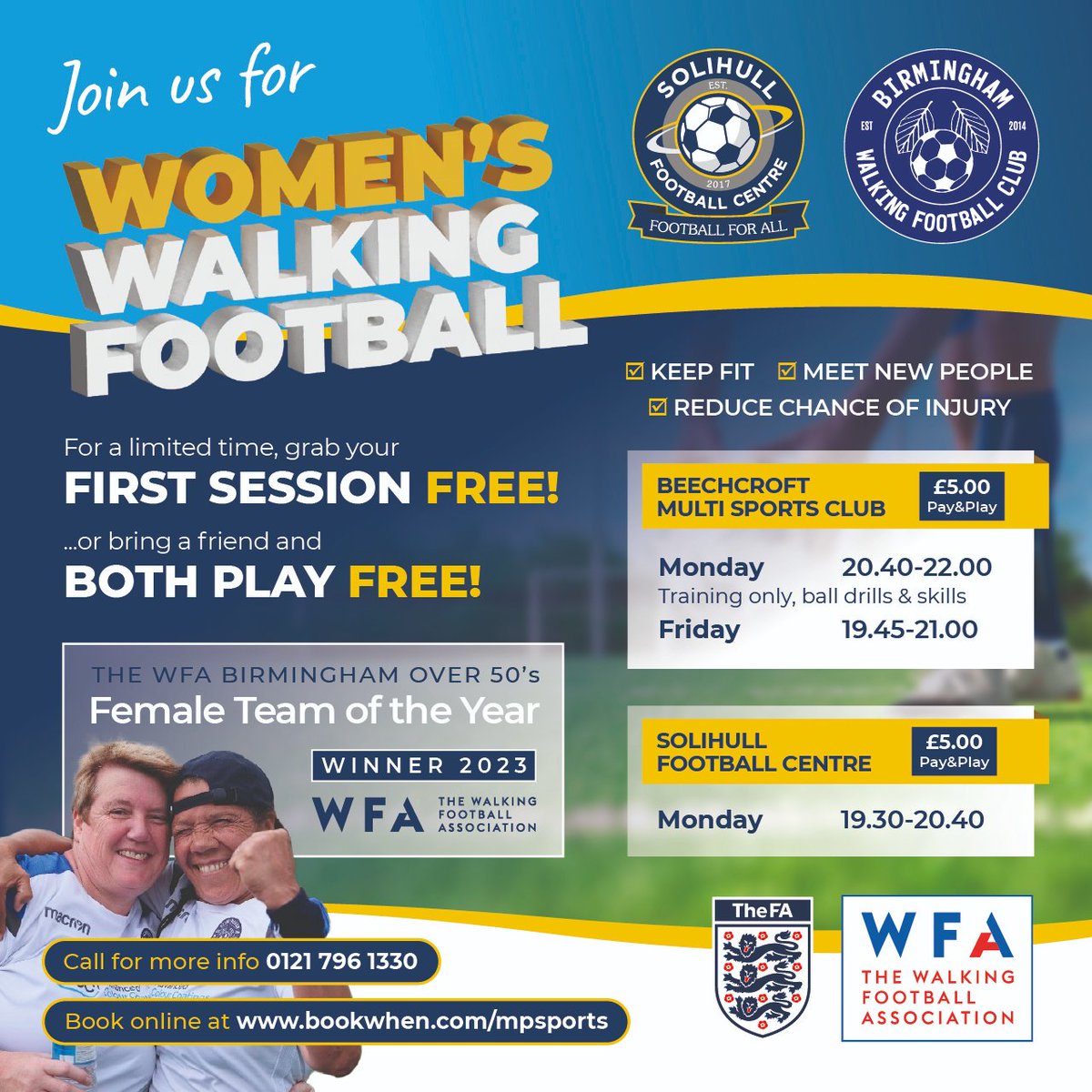 PLEASE SHARE #WOMENSWALKINGFOOTBALL