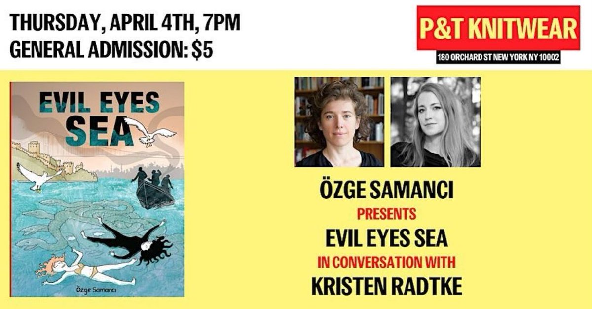 New Yorkers! Join Academy alumna and artist Özge Samanci TOMORROW for a discussion of her new graphic novel 'Evil Eyes Sea,' a mystery set in Istanbul before the 1995-96 elections against a background of political propaganda. Register here: buff.ly/4akLxqo