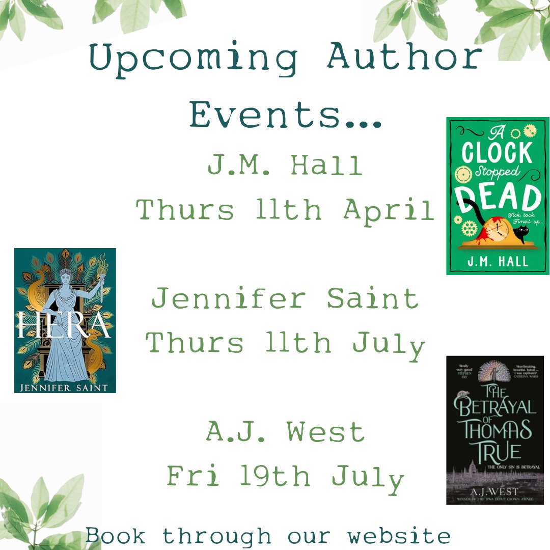 darling_reads's tweet photo. We have some really exciting author events coming up! To book send us a message or visit the website: https://t.co/Mrzqflyglp
All events take place out our shop in #Horbury, Wakefield ๐๐โค๏ธ
@AJWestAuthor @jennysaint #jmhall https://t.co/IzC3T2YhmW