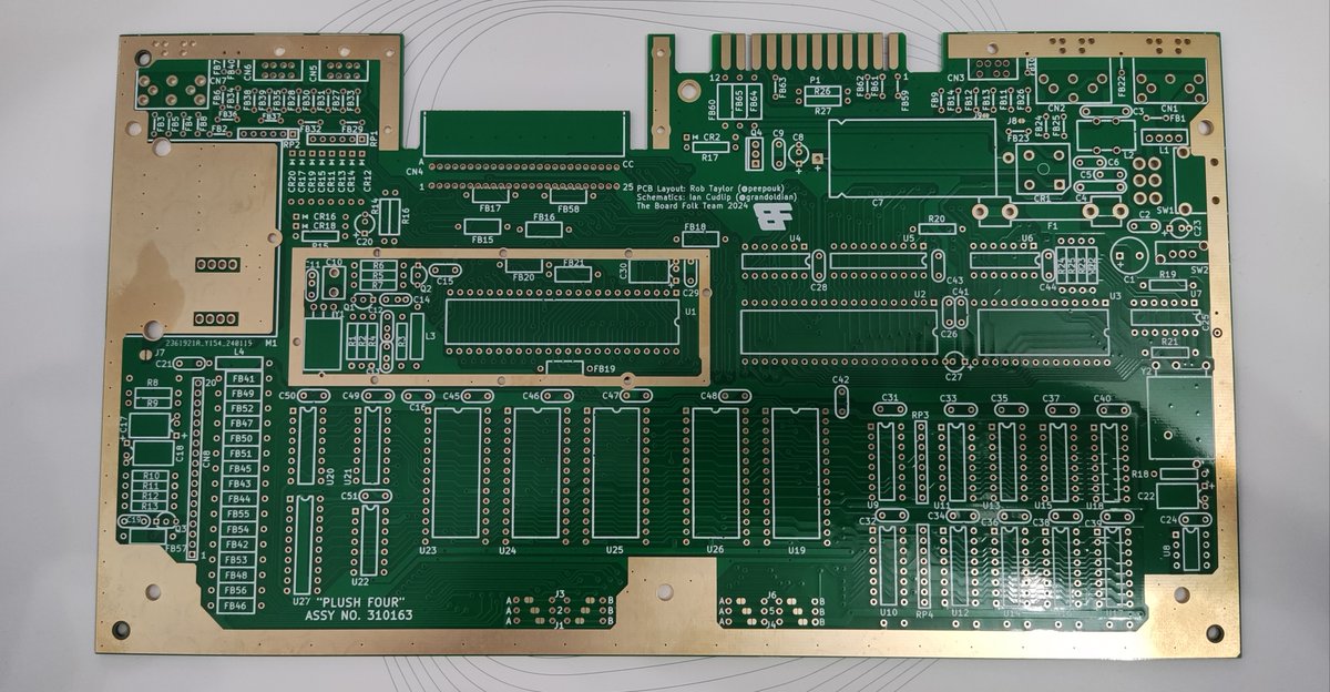 @grandoldian and I replicated a Commodore Plus 4 some time ago, affectionately named 'Plush Four'. It works perfectly. Free replica PCB to the first person to find the cartridge connector available to buy that is in stock. Pitch of the pins is 2.0mm