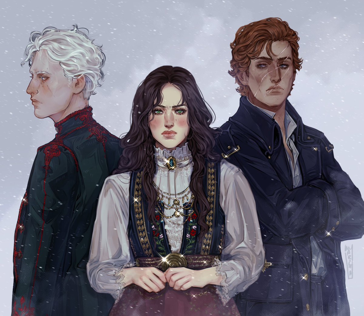 S&amp;B’s Darkling+THE WITCHER 🦌
#questpit 

In avoiding execution, a coveted mage is caught in a web of lies written kisses, scars and sun-bleached bones. The world hangs in the balance: she must decide where the limits of magic lie, and if an Empire's fall is worth another's rise.