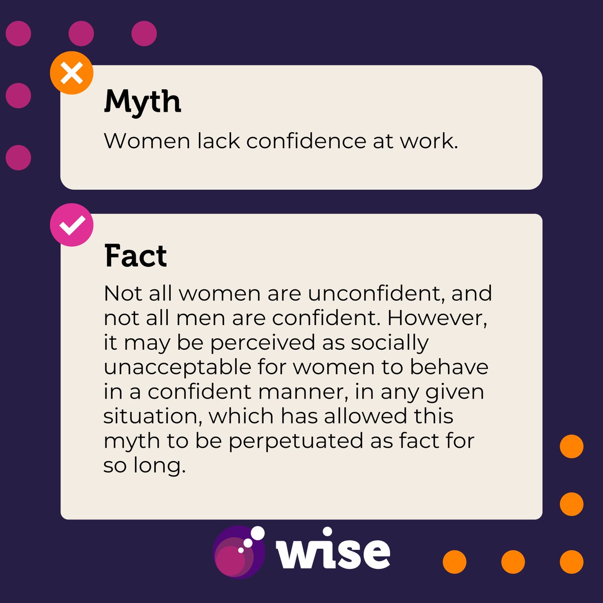 Do you agree? ⬇️ #Confidence in the workplace can be difficult to balance and maintain, especially when many women experience #impostersyndrome. Join us on 10 April at our #webinar, 'How to Overcome Imposter Syndrome for Professional Growth': loom.ly/9KD0VyY