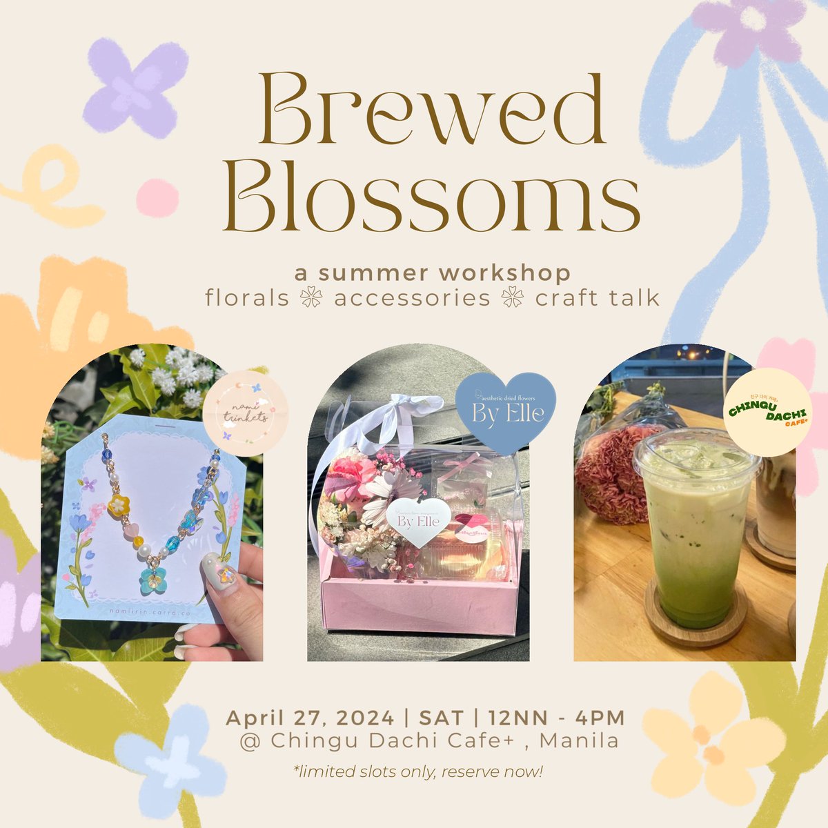 aaaaa hii friends 🥹🌸🪻 so I’ll be having a lil workshop with my florist friend from cebuuu 🥰✨ it’s also my shop’s anniv month so we’re super excited for this event!! 🤸🤸 details below on this thread 🫶