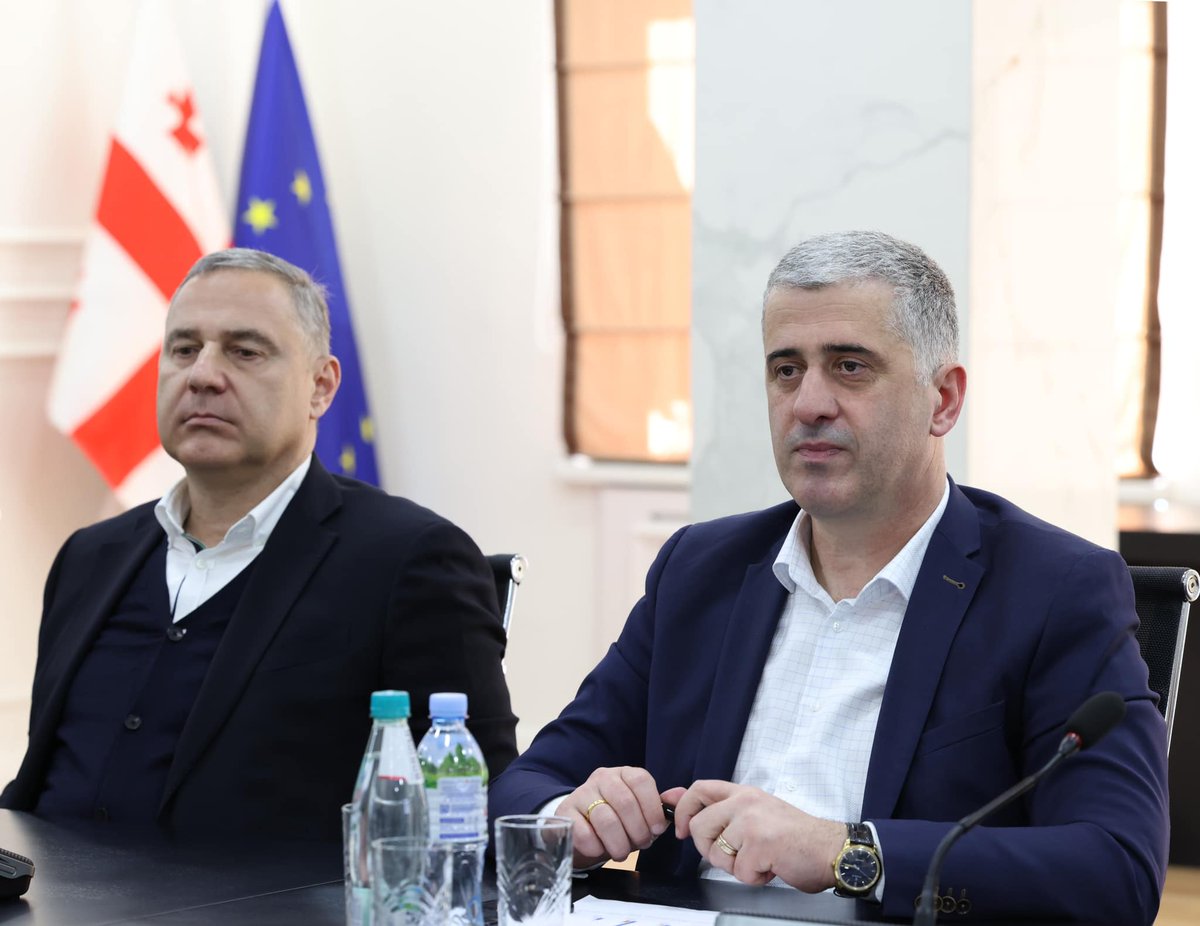 Otar Shamugia meets with representatives of the Executive Team and Supervisory Board of the Georgian Business Association #Ministry #Environmental #Protection #Agriculture #Georgian #Business #Association mepa.gov.ge/En/News/Detail…