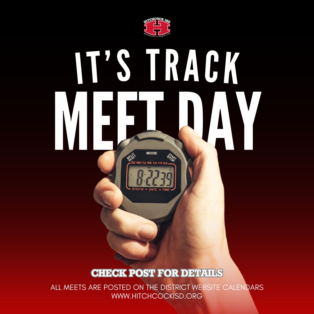 🔴 TRACK MEET ALERT! 🔴 Our swift Bulldogs have a District Meet today in East Bernard! Let's make some noise and cheer them to victory! 🏃‍♀️🏃‍♂️ Can you make it? Head out to EB and wear your red and white and bring your loudest cheers! Go Bulldogs! 🐾❤️