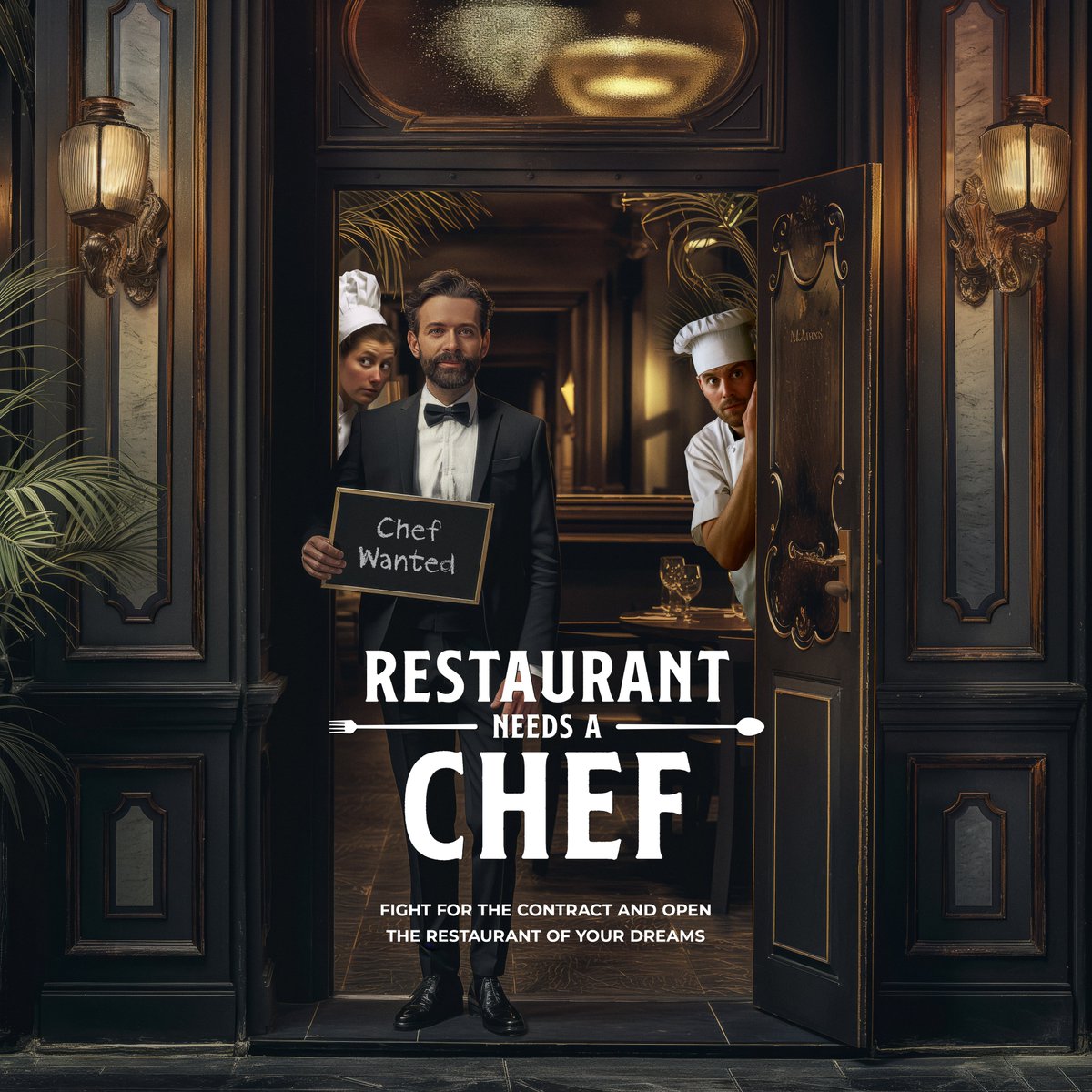 wearelcd's tweet photo. No photography? No problem! We created this key art from scratch for @RedArrowInt to visualise their new cooking format ‘Restaurant Needs a Chef’. Take a look at our website for more examples of key art we’ve created recently, for presales right through to finished programmes. https://t.co/hMyCtc3MRU
