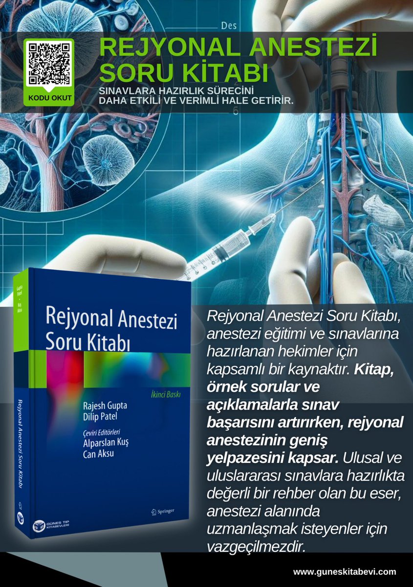 Prof. Dr. Alparslan Kuş ile çeviri editörlüğünü üstlendiğimiz; çevirisini Dr. Sevim Cesur, Dr. H. Ufuk Yörükoğlu ve Dr. Volkan Alparslan ile yaptığımız Rejyonal Anestezi Soru kitabımız çıktı! 👍🏻 @tregionalanesth  @tard_tr  @ESRA_Society @dr_rajgupta @USRAKou #regionalanesthesia