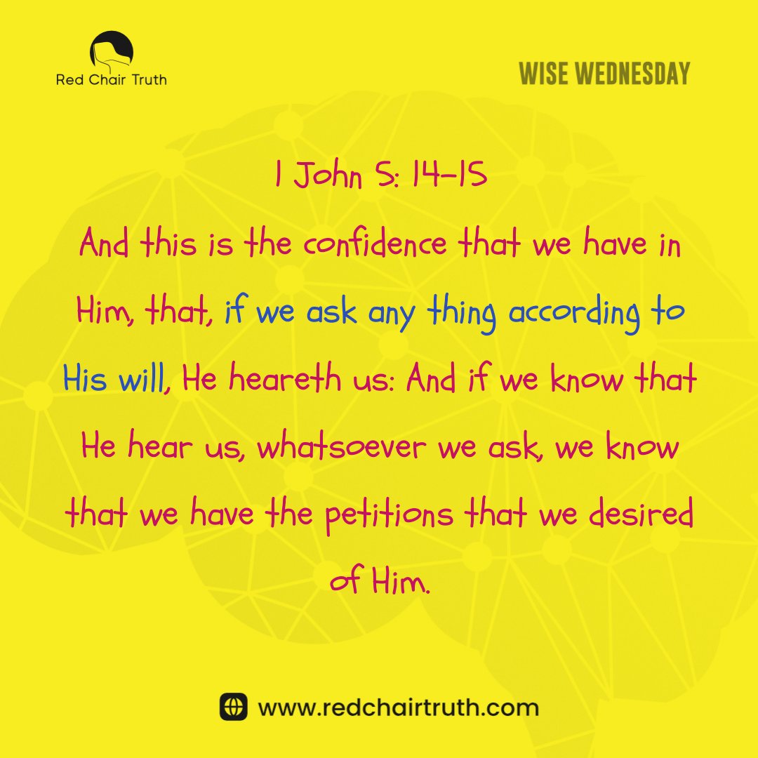On today's Wise Wednesday, learn how to get things from God.
ㅤ
#RedChairTruth #WiseWednesday #ItaUdoh #GospelQuotes #Christianquotes. #quotesbyitaudoh