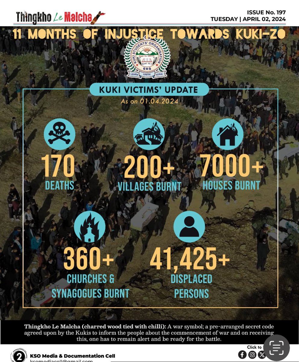 JUSTICE4theKUKI's tweet photo. #ManipurViolence
WE PAY HOMAGE TO ALL FALLEN HEROES.🕊️ LEST WE FORGET !!
More days to count even after 11 months of INJUSTICE. 
This is #INDIA where we belong
Where tribals are targeted. Where state govt. Led genocide persist.
Where is the #CONSTITUTION ?
WHERE IS THE LAW??
@pti https://t.co/3DqHDeC0e9