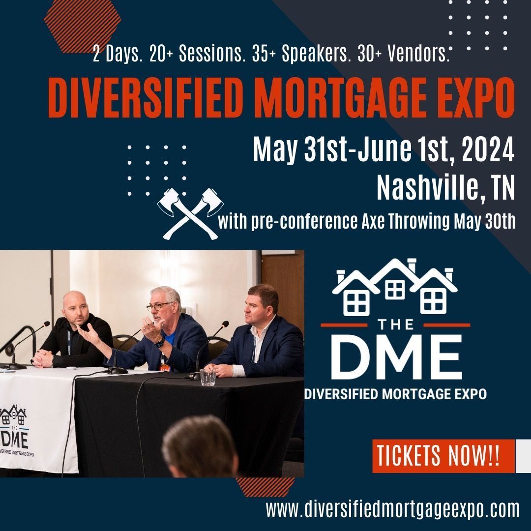 paper_stac's tweet image. 🎉 Ready to Elevate Your Note Investing Game? 🚀

Attend the 9th Annual Diversified Mortgage Expo (DME) Note Investing Conference in Nashville, TN, for an unparalleled opportunity to LEARN, NETWORK, and GROW your note investing skills and connections!

buff.ly/4aHj6mr