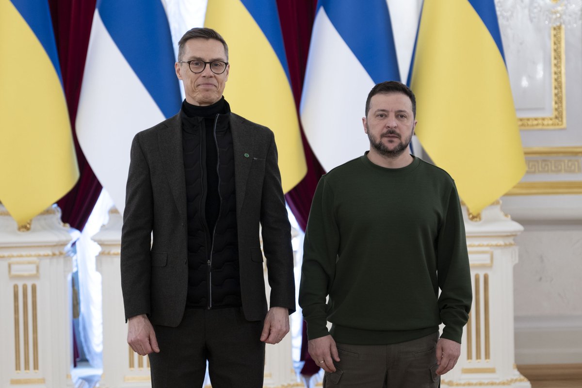 I am pleased to welcome the President of Finland @alexstubb. It is an honor for Ukraine to host the first foreign visit of the new Finnish President. We really appreciate this historic moment for both Ukraine and Finland. Unfortunately, the President's visit is taking place…