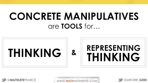 MakeMathMoments's tweet image. Concrete manipulatives are NOT reserved for a struggling student.

Use them to Fuel Sense-Making!

Learn how with the @MakeMathMoments 3-Part Framework: makemathmoments.com/framework

#MTBoS #iteachmath #msmathchat