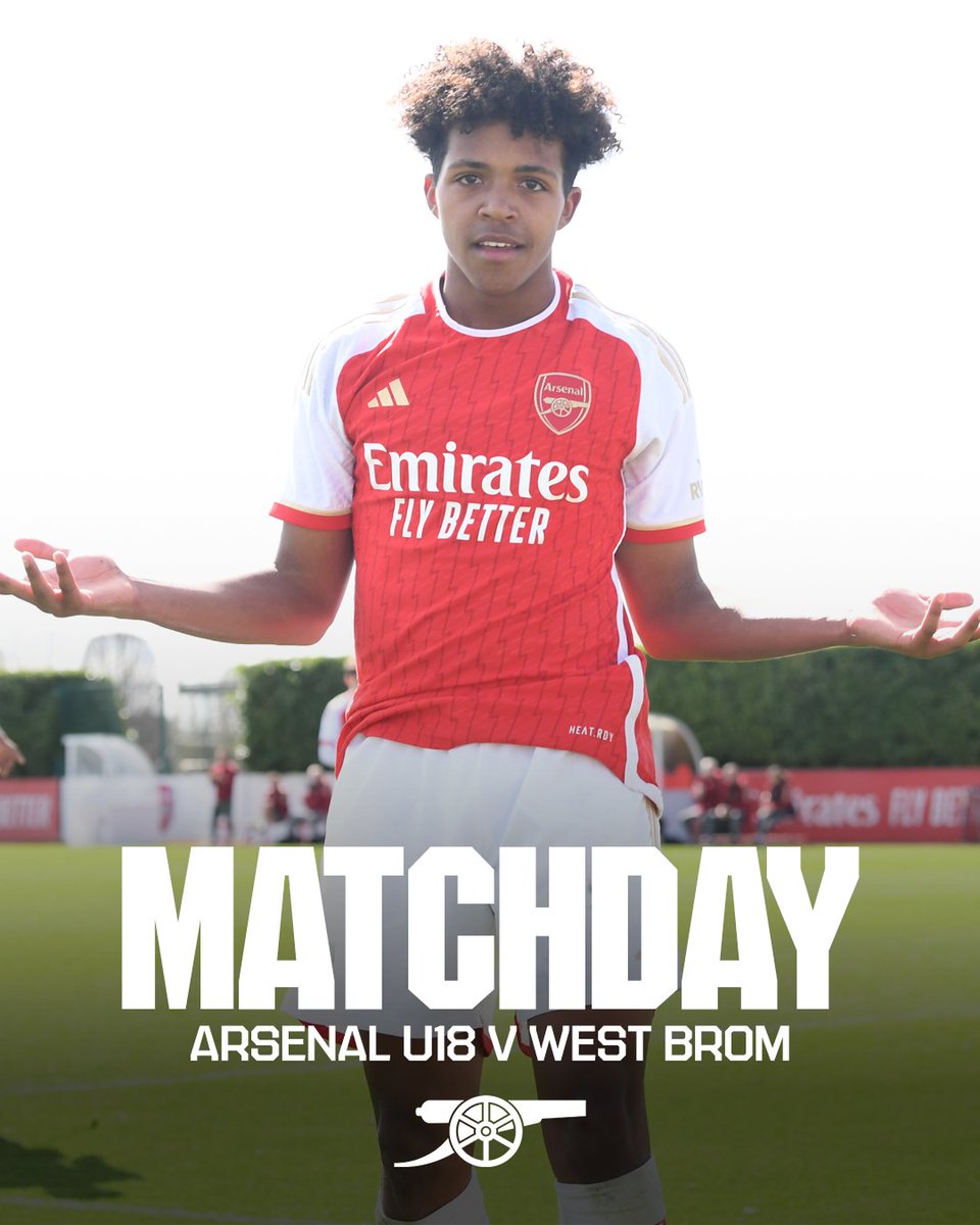 🔴 𝗠𝗔𝗧𝗖𝗛𝘿𝘼𝙔 ⚪️

🆚 West Bromwich Albion
🏟️ Sobha Realty Training Centre
🕛 12pm (UK)
🔴 #AFCU18 
🏆 #U18PL