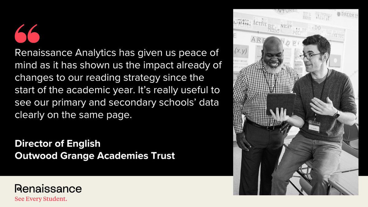Renaissance Analytics pulls the data from across your Trust for Star, @AccReader, myON and Freckle into a single, easy-to-use platform. Understand product usage within your schools, get insights on student groups and make informed-decisions. Learn more: bit.ly/4aB53P9