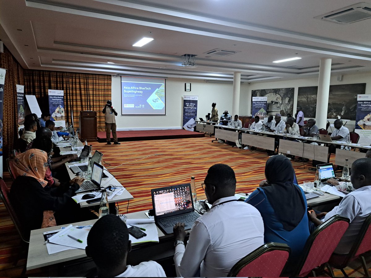 Happening Now 📈 @WorldFishCenter with partners @KmfriResearch @FAOAfrica @PU_Kilifi @TheWCS are holding a project inception and theory of change workshop on Scaling #climatesmart technologies for reducing waste in #AquaticFoodSystems for the #AABS project in #Mombasa