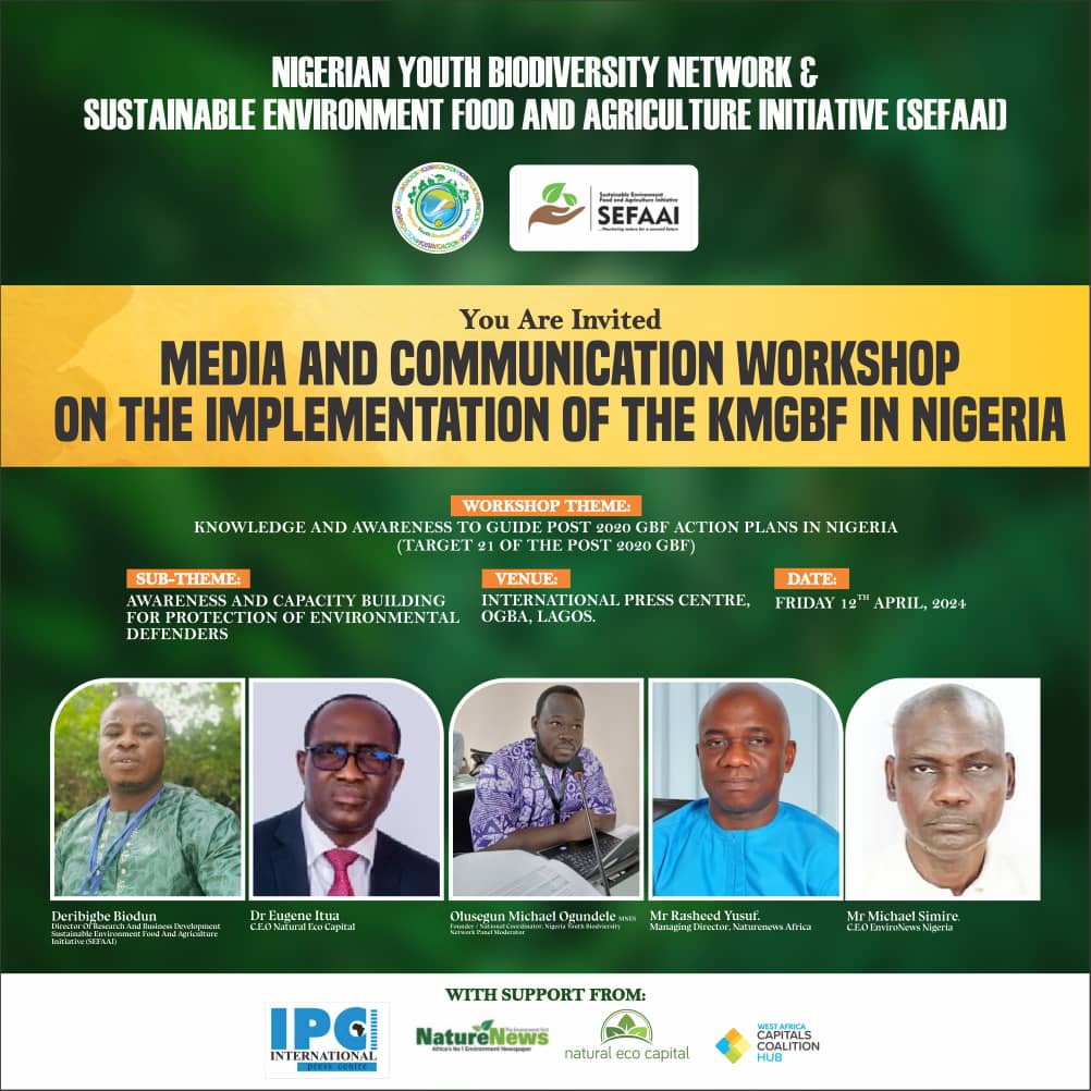 @GybnNigerian and @sefaai_ng meet our panelists in the knowledge generation workshop to guide the implementation of the #Post2020GBF in Nigeria. If you are in Lagos, please kindly join us physically. Virtual participants- through Zoom Meeting ID: 87595793032 Passcode: 749452