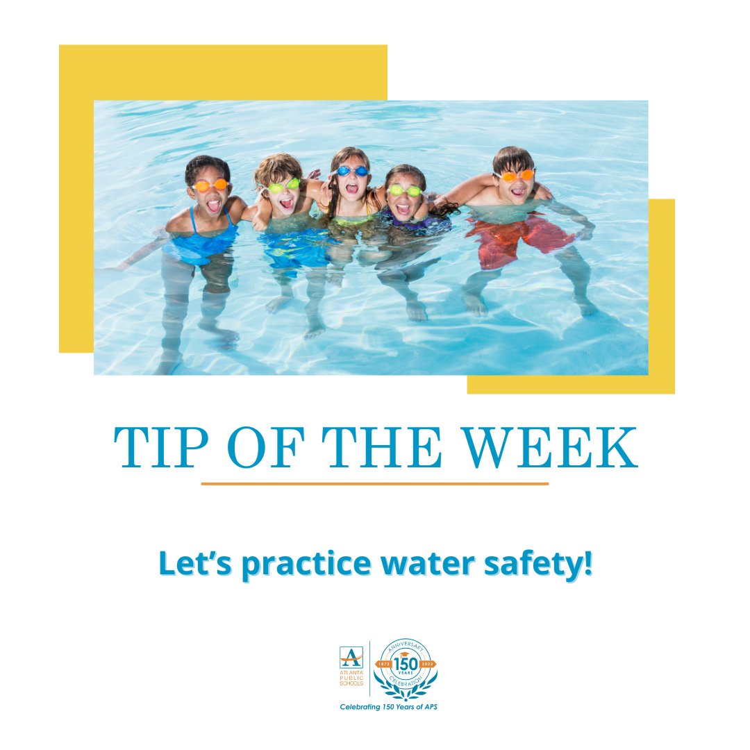 Parents! Be sure to take proper precautions during breaks and prioritize water safety. To ensure everyone remains safe and has an enjoyable experience, let's stay vigilant and cautious by the water🛟. #AtlantaPublicSchools