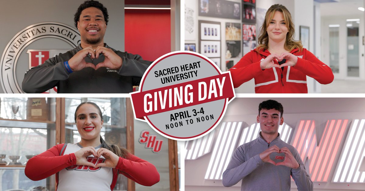sacredheartuniv's tweet photo. 🎉 Get ready, Pios! 🎉 The wait is over – #SHUGivingDay is finally here! Starting at noon, YOU can make a difference. For the next 24 hours, let’s harness the collective power of our community to make a huge impact! #OneDayOneDay #GiveWithHeart
🎁: https://t.co/tW98FKmQCC https://t.co/OYFez4HN4p