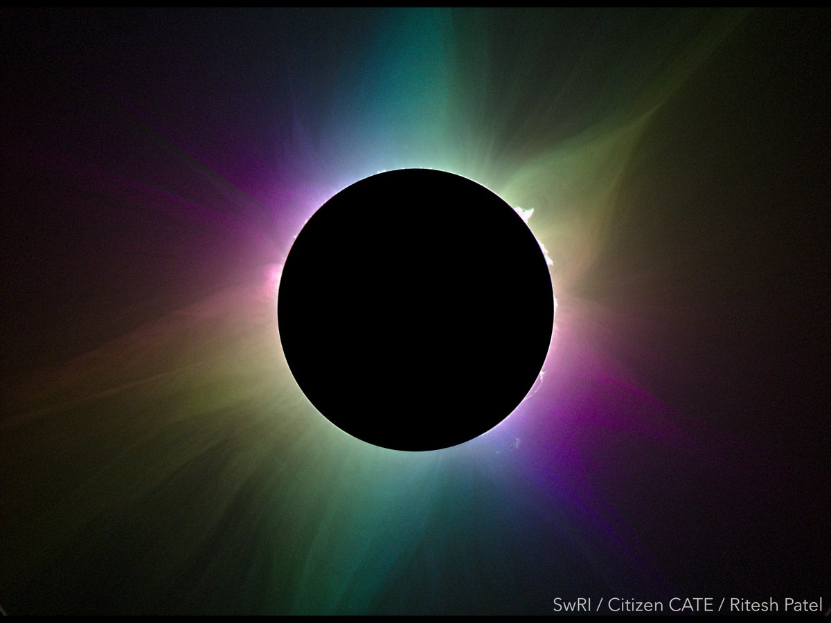 Experience the dark side of the moon on April 8, the day of the #totalsolareclipse, and learn about #NSFfunded experiments taking place, including a citizen scientist project with a geographic area spanning from Texas to Maine! bit.ly/4cEE7Ql

📷: SwRI/Citizen CATE 2024