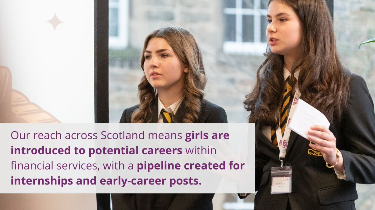 Since 2020, the Growing Future Assets Investment challenge has reached 1800 Students, 30 Council Areas, 300 Volunteers, and 40 Investment firms. We're bridging the gap for girls in financial services and creating a pipeline for internships and early-career opportunities.