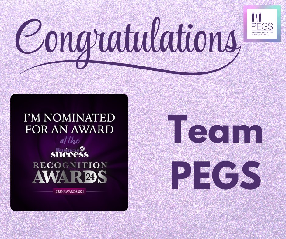 A huge congratulations to the PEGS team who have been nominated for Team of the Year. 'Every member of our team is part of the PEGS jigsaw and everyone of them are equally important to the work we do' Michelle, PEGS Founding Director #BSNAWARDS2024