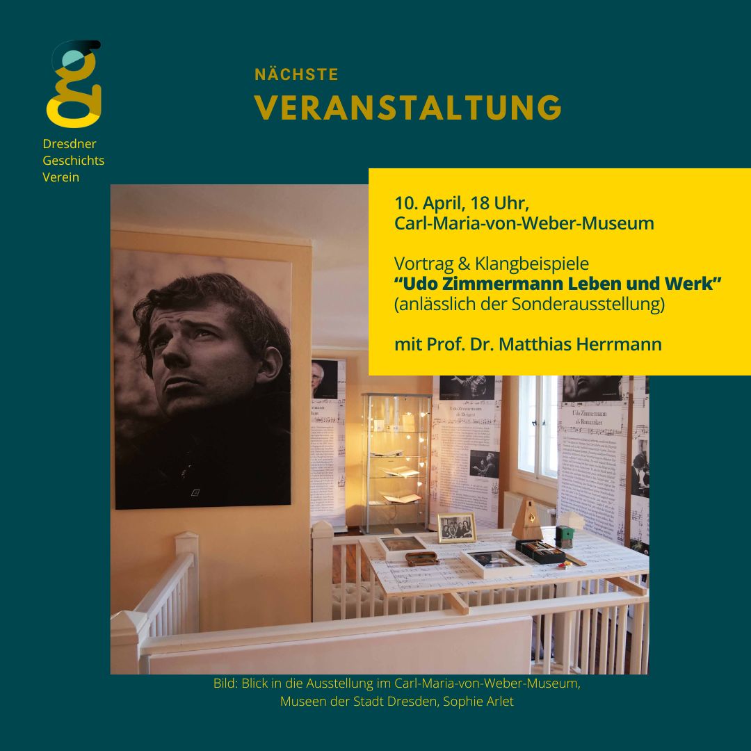 Herzliche Einladung! Unsere nächste Veranstaltung wird #musikalisch und #zeitgenössisch und #romatisch. Los geht es! #UdoZimmermann #Romantik #MuseenderStadtDresden