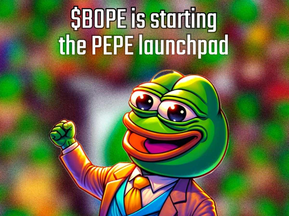 New projects are starting to work with us

We are currently advising a new team on launching PEPE on Solana. This will be a typical representative of memcoins on Solana, but we will introduce unusual functionality into it. Stay tuned for news from the $BOPE team.
