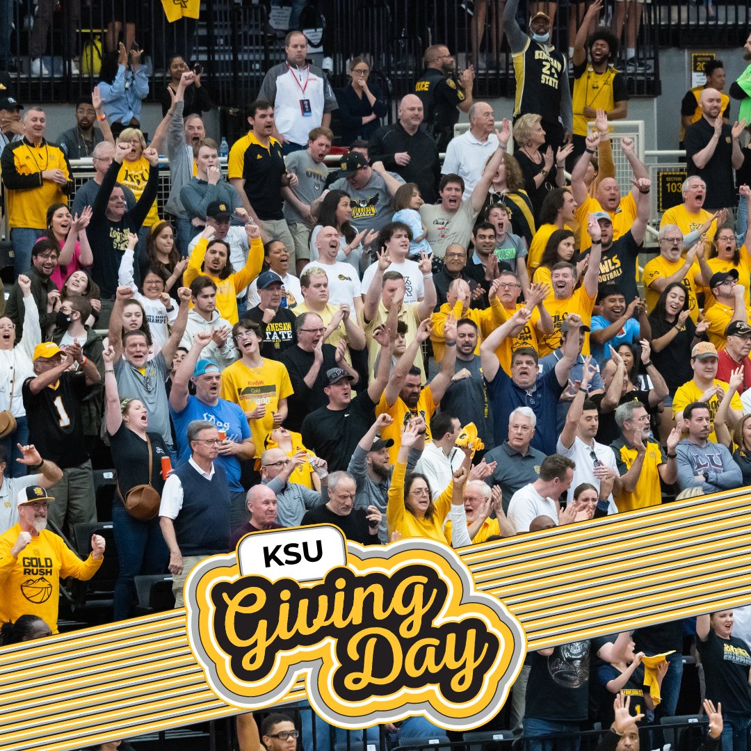 Owl Nation's support is everything! Show your Black and Gold pride and donate to KSU Athletics on 𝗚𝗶𝘃𝗶𝗻𝗴 𝗗𝗮𝘆 𝟮𝟬𝟮𝟰 TODAY ⬇️ 🔗 bit.ly/3xaV0BT #HootyHoo 🦉