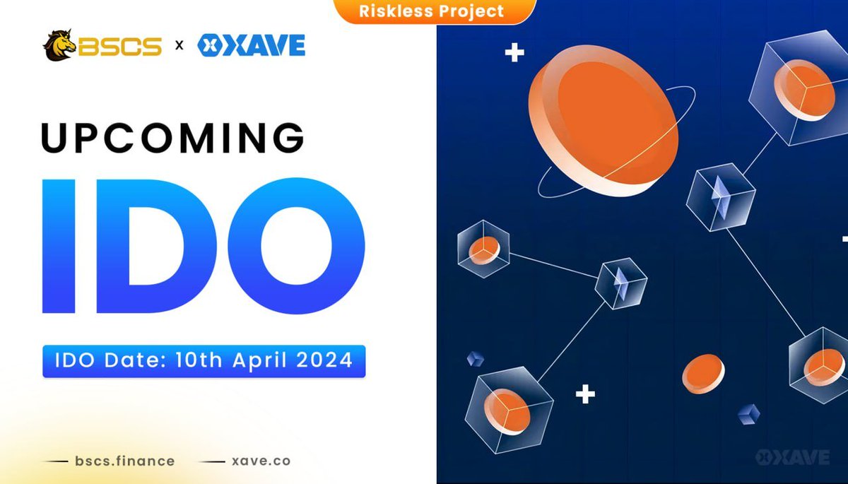 BSCS_Global's tweet photo. 📣 Dear Community, @BSCS_Global is honored to introduce @XaveFinance - The DEX that brings tokenized real world asset and forex markets on chain - will launch IDO on BSCS this April🔥

💎Token Details
📌Ticker: XAV
⚙️Chain: Avalanche
🪙 Total Supply: 100,000,000
💵IDO Price: $0.5

🗓 IDO Schedule
⏰ Time: 9 AM, 10th April - 10 PM, 10th April (UTC)
‼️ The remaining fund will be available for FCFS purchase

💎 Claiming & Listing Schedule
⏰ Listing time: 7 AM, 11th April (UTC)
🔶 Token Claim on BSCS: 7 AM, 11th April (UTC)
💰 Vesting: 100% at TGE

👉 Detail: https://t.co/ZT0knayM8e

#IDO #BSCS #XaveFinance #DeFi