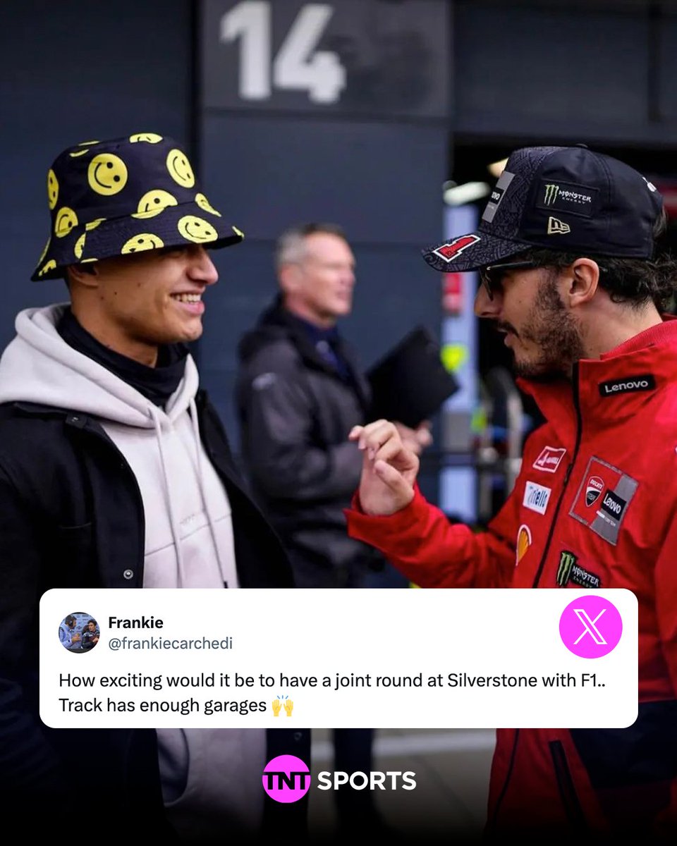 MotoGP 🤝 F1  

This idea got us thinking 🤔 

#MotoGP #SilverstoneGP