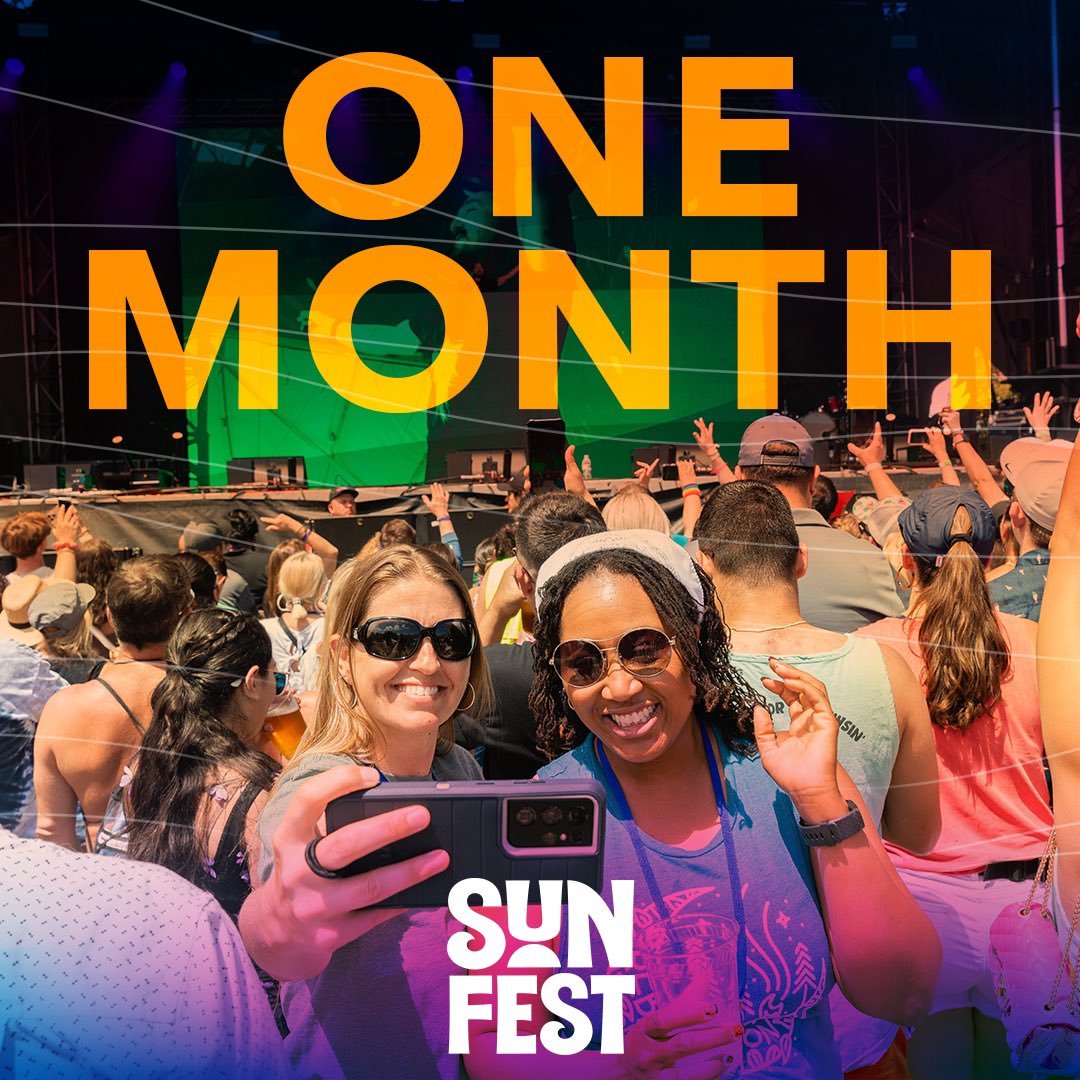 ONE MONTH until we are all together on the West Palm Beach Waterfront 😎🌴☀️ #sunfest #sunfest2024 #onemonthaway #westpalmbeach #musicfeatival #music #palmbeach #waterfront #festival