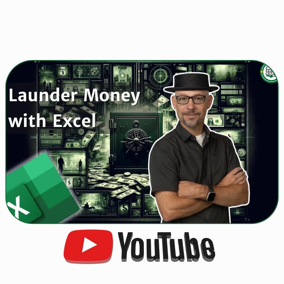 This video ➡️ youtu.be/s9AiiQFk16I shows how to use Excel to launder cash from a questionable source through a legitimate business.
