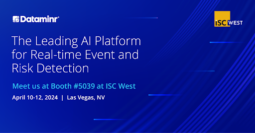 Attending #ISCWest? We look forward to showing you how organizations use Dataminr's real-time alerting and risk management tool to discover and respond to critical events more effectively. Book a meeting: ow.ly/ElL550R4CQ1 #security #GenAI #securityleaders