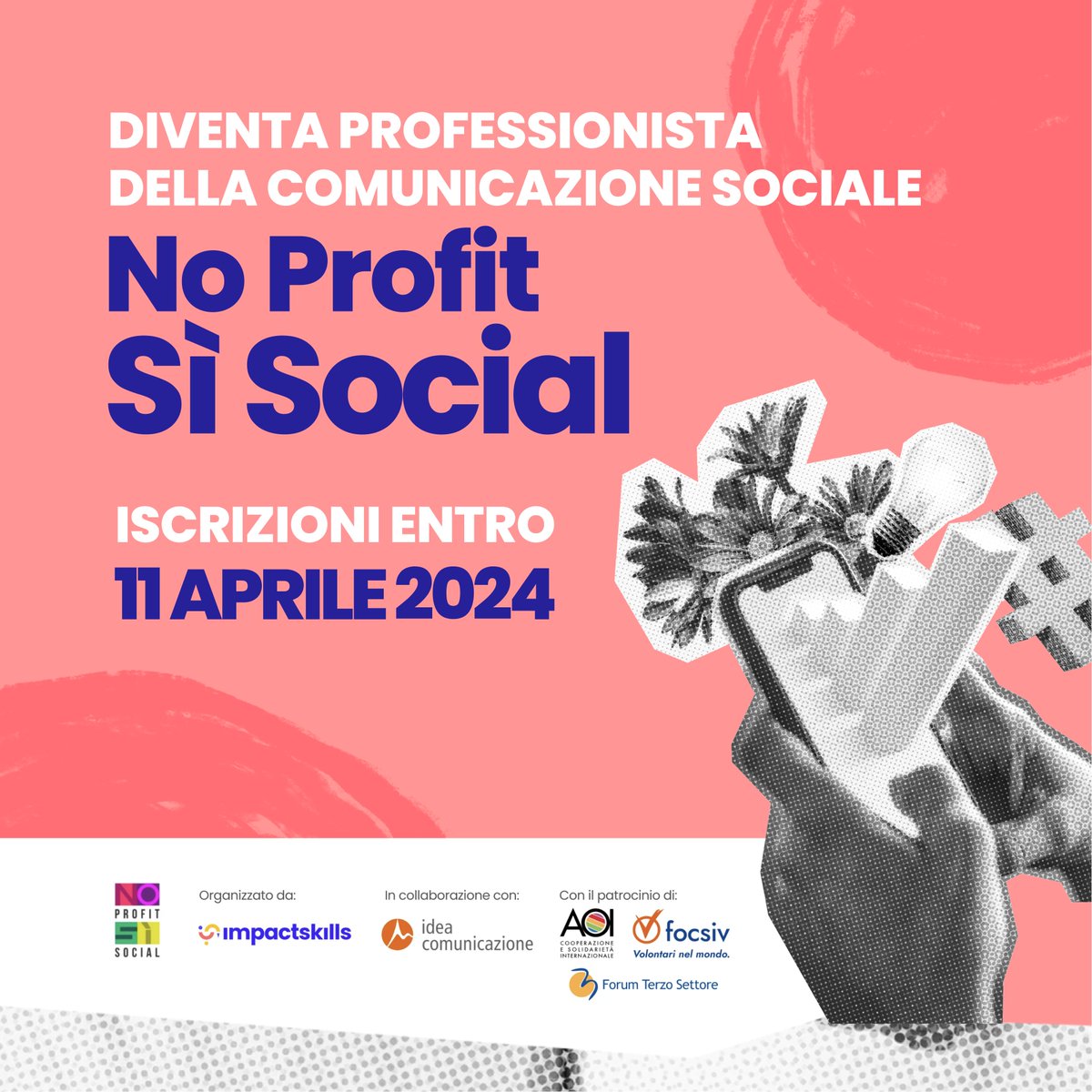📚 Diventa un* professionista della Comunicazione sociale, è ancora possibile ricevere uno sconto sull'iscrizione!

Richiedi ora maggiori informazioni
➡️ impactskills.it/no-profit-si-s…

#comunicazione #comunicazionesociale #sociale #terzosettore #social #noprofit #socialmedia